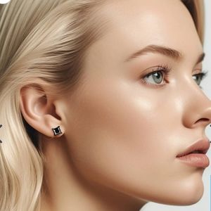 MOMENT WISH BLACK MOISSANITE TW 2CT EARRINGS